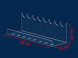 Підставка під туш 245х75 мм, акрил 1,8 мм, фото 3
