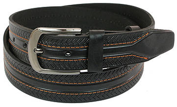 Ремінь під джинси Skipper чорний 4 см