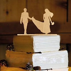 Топер на весільний торт Молодожені