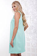 Жіноче літнє плаття нарядне Перли / розмір 50-56 / колір м'ята, фото 2
