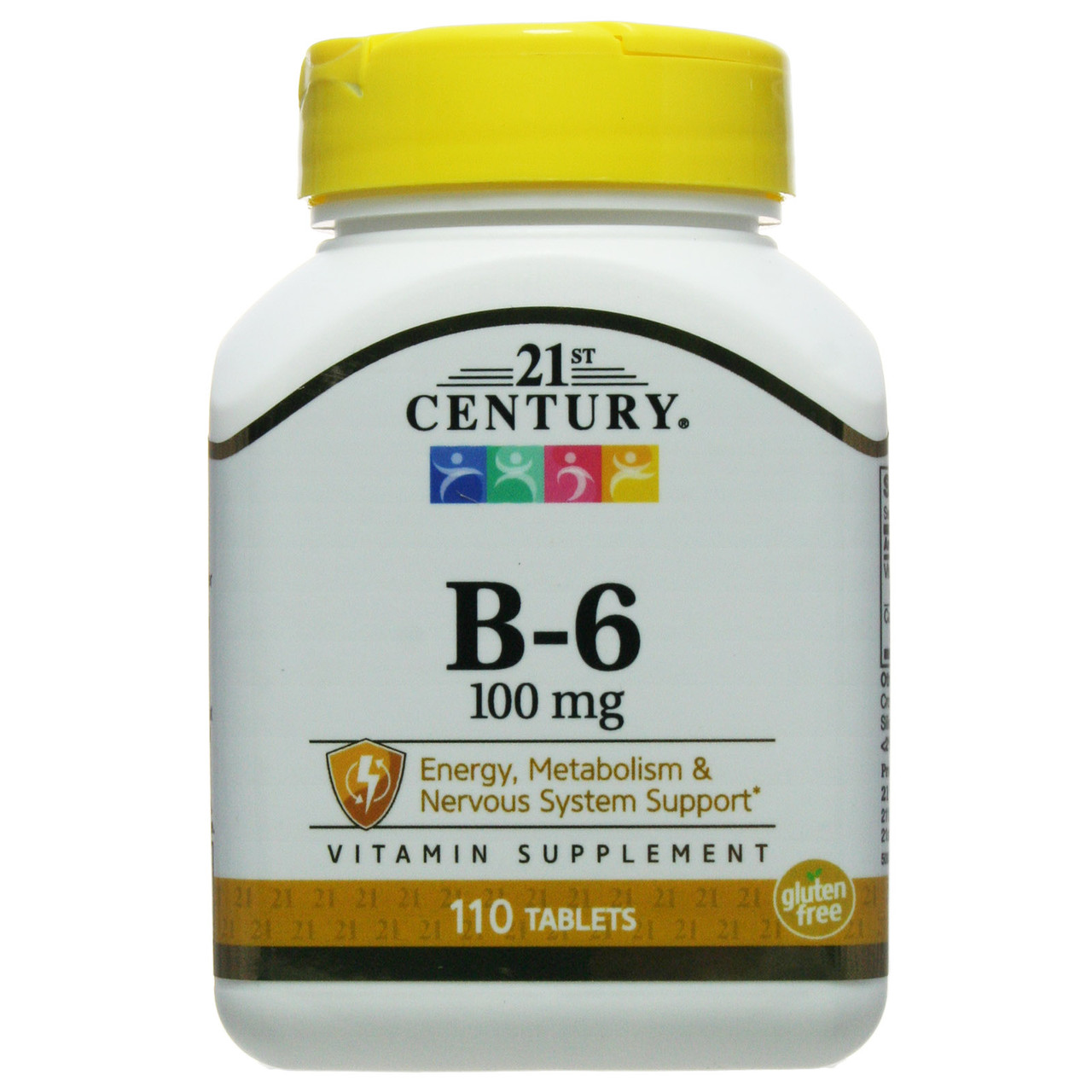 Вітамін B-6, 100 мг, 110 таблеток, 21st Century, США