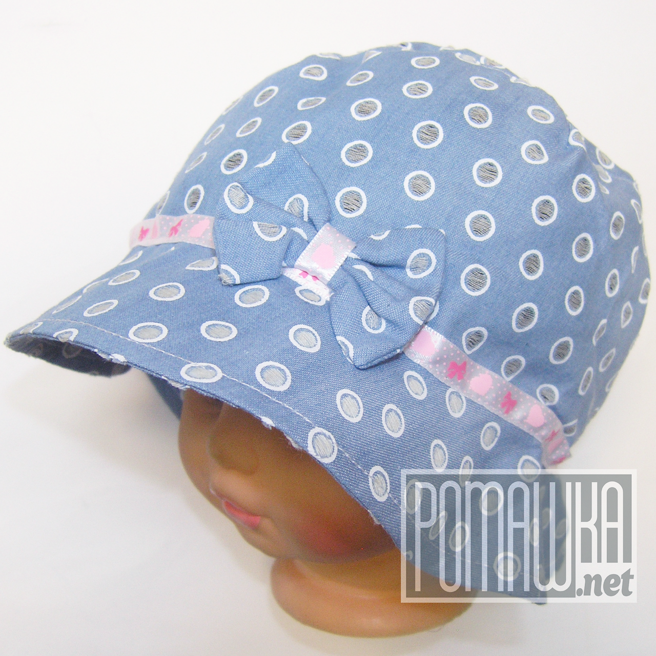 Дитяча панамка для дівчинки р. 50 ТМ Ромашка 4068 Блакитний