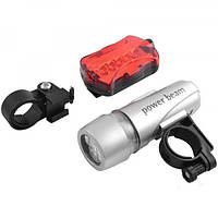 Ліхтар велосипедний XY-108-5LED, STOP-5LED, 4хААА, 2хААА,комплект