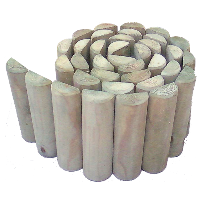 Дерев'яна рублена доріжка з натуральної сосни для саду або пляжу