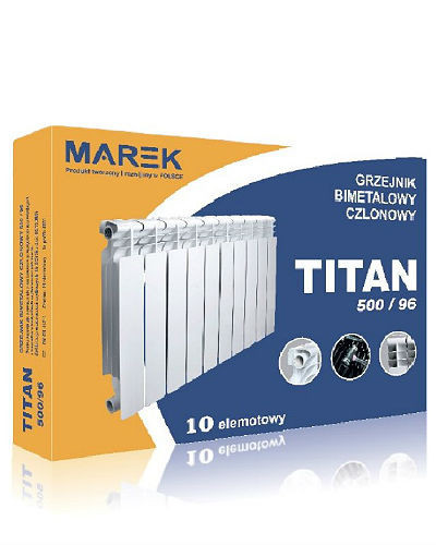 MAREK TITAN біметалевий радіатор 500/96