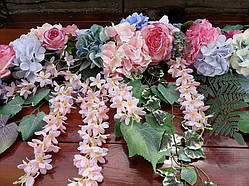 Гірлянда-мікс (рожево-блакитний колір)