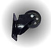 KMR4006-112P BLACK LOFT Колесо меблеве поворотне, індустріальний стиль лофт, колір чорний h=103 мм, фото 2