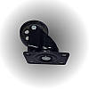 KMR4006-112P BLACK LOFT Колесо меблеве поворотне, індустріальний стиль лофт, колір чорний h=103 мм, фото 3