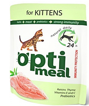Консерва для кошенят з куркою Optimeal (Оптимил) Захист імунітету 0,085 кг