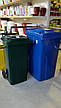 Контейнер для сміття з колесами 120л, пластик,Україна, синій, коричневий, зелений, фото 7