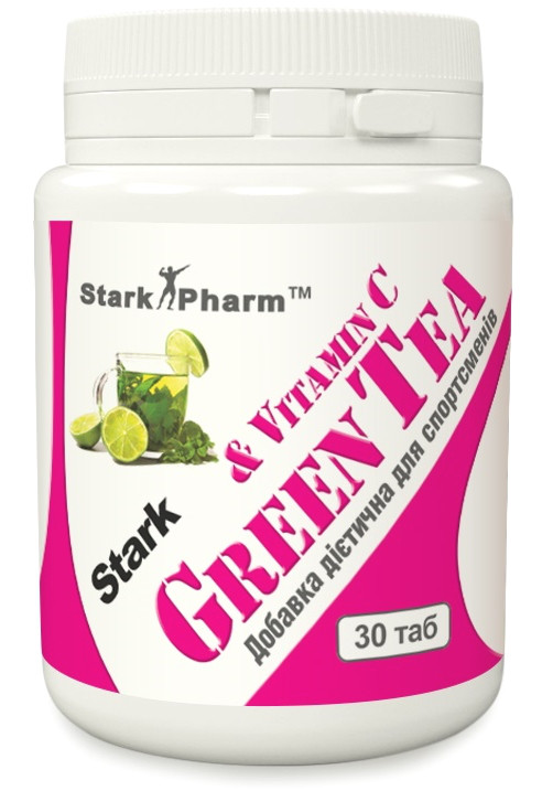 Жиросжигатель Stark Pharm - Green Tea + Vit C (100 капсул) - фото 1 - id-p293522377