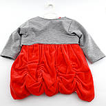 Дитяче плаття Туреччина 3, 6 місяців для новонародженої дівчинки ошатне червоне (ПДН30), фото 2