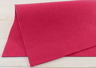 Італійський м'який фетр 1,2 мм (20х30 см) — No8 Яскраво-рожевий