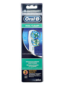 Dual clean EB417 (3 штуки), насадки для зубної щітки Oral-B Braun