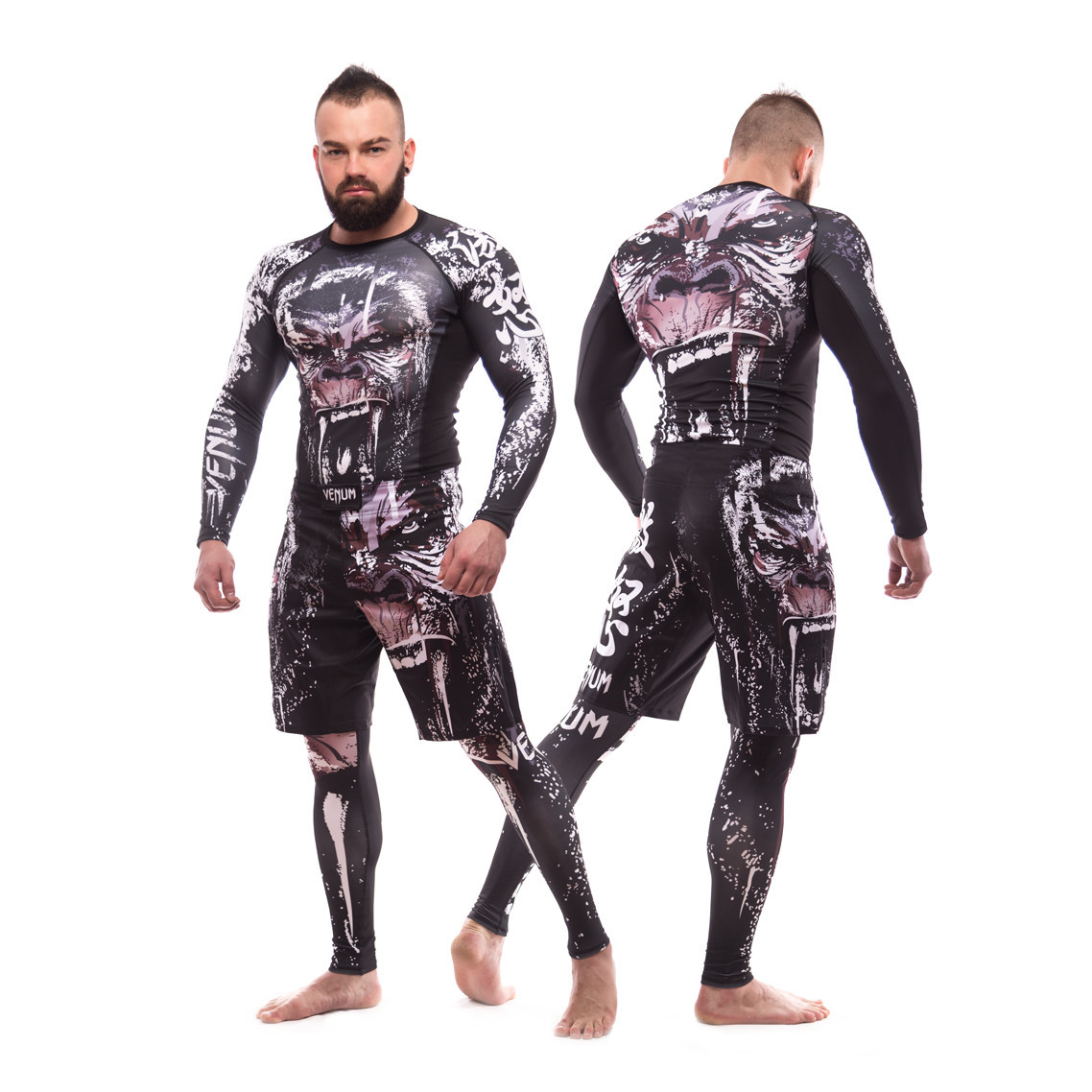 Комплект для ММА 3 в 1 Venum Gorilla (Рашгард + шорты + легинсы ...
