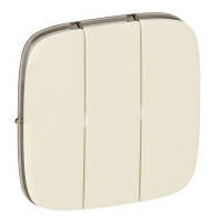 755036 Лицьова панель 3-клавішного вимикача, слонова кістка Legrand Valena Allure