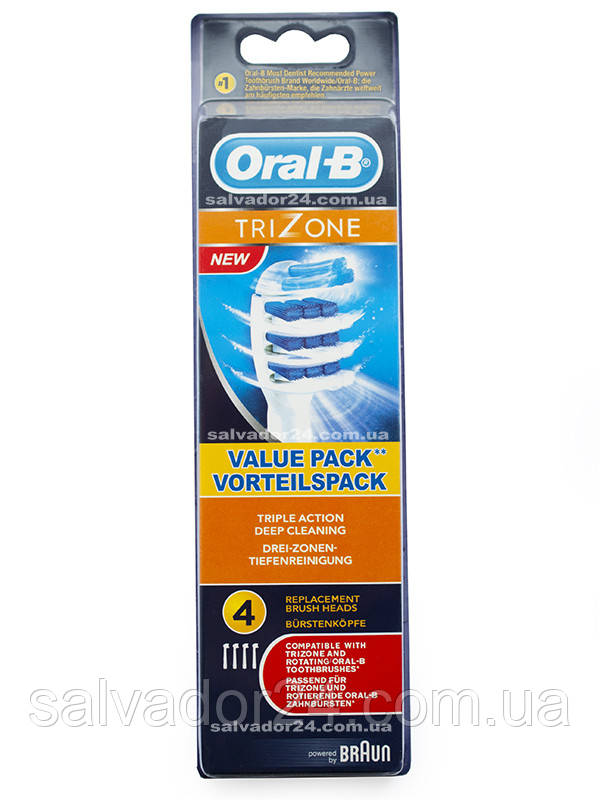 TriZone EB30 (4 штуки), насадки для зубної щітки Oral-B