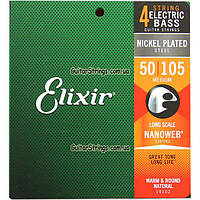 Струни Elixir 14102 Nnoweb Medium 50-105