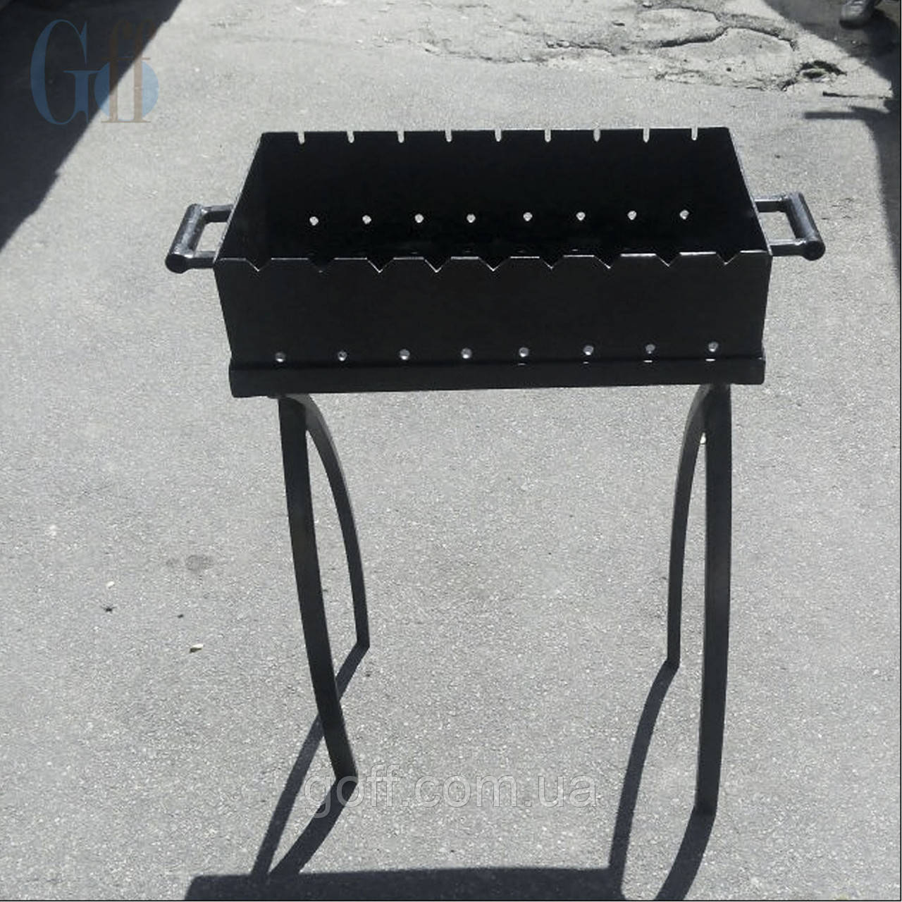 Мангал на 13 шампурів, сталь 4 мм.