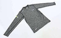 Компресійна чоловіча футболка з довгим рукавом Under Armour (р-р S-2XL, сірий)