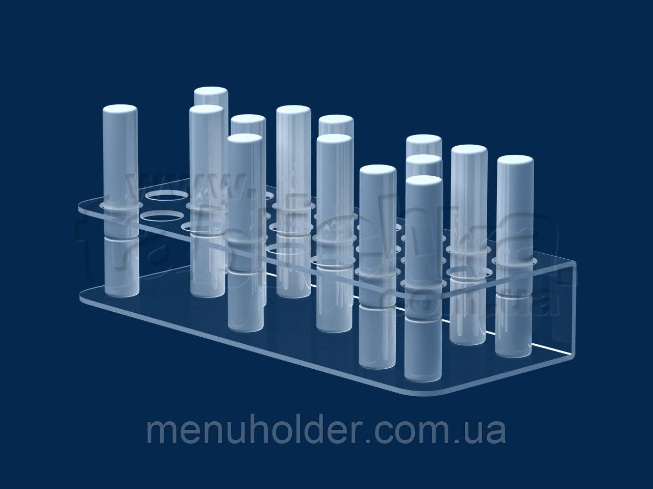 Підставка під туш 290х55 мм, акрил 1,8 мм, фото 1