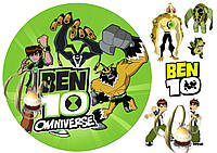 Вафельная (рисовая) или сахарная картинка Бен 10 /BEN 10 на торт