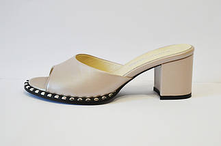 Шльопанці на кабелі бежеві Euromoda 256 37 р 24 см, фото 2