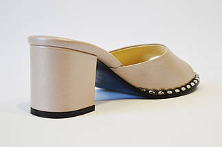 Шльопанці на кабелі бежеві Euromoda 256 37 р 24 см, фото 4