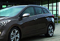 Hyundai i30 SW (2012-) Молдинги стекол нижні 8шт