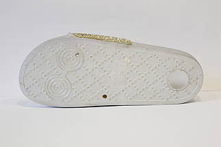 Сріблясті шльопанці зі стразами Sopra PC12 37 р 23,5 см, фото 5