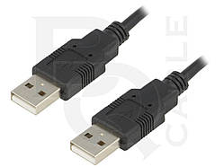 Кабель USB 2.0 AM-AM 1.8 м з подвійним екрануванням