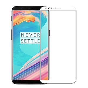 Захисне скло для OnePlus 5T (3 кольори) біле