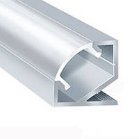 Алюминиевый угловой профиль для светодиодной Led ленты + рассеиватель