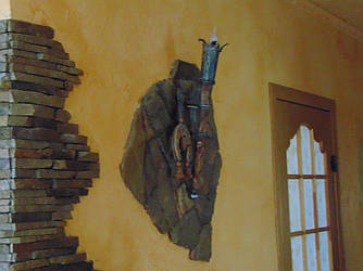 Світильник, факел кований