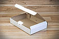 Самозбірна коробка з гофрокартону Біла 300*200*50, фото 2