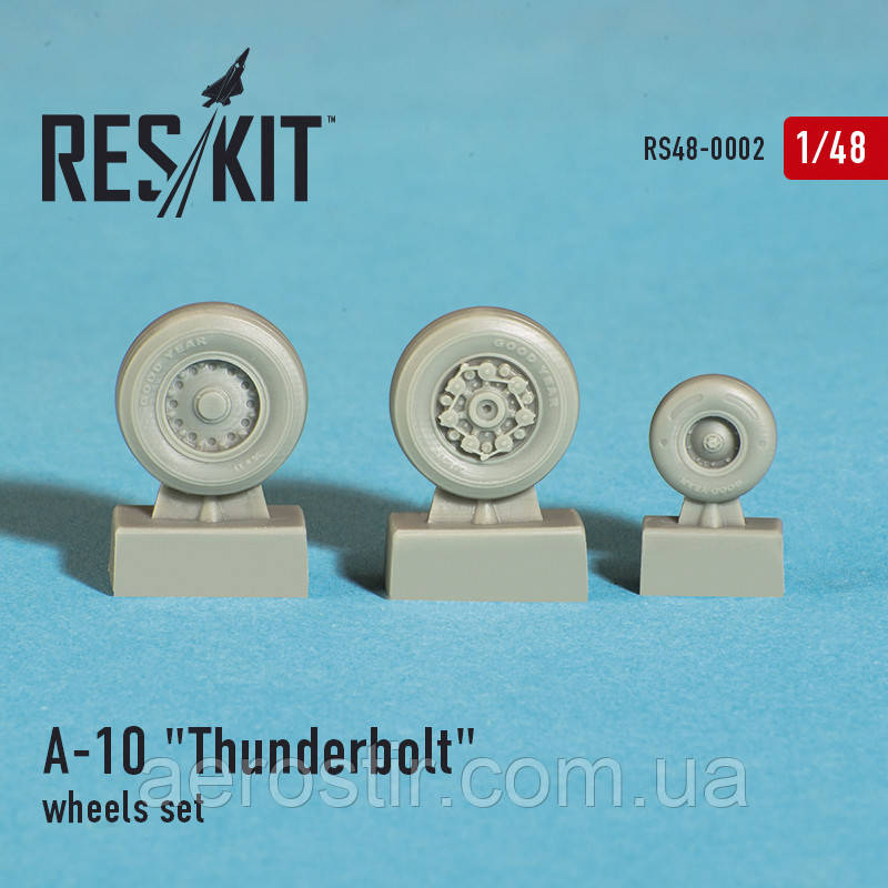 Fairchild Republic A-10 "Thunderbolt" wheels set 1/48  RES/KIT 48-0002