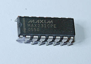 Мікросхема MAX232CPE; (DIP-16)