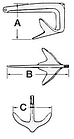 Якір типу Bruce Trefoil 15 кг, фото 2