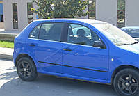 Skoda Fabia 5D (2000-2007) Молдинги стекол нижні 4шт