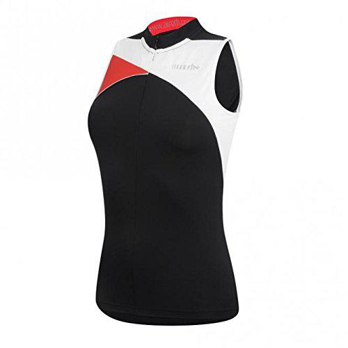 Велокофта ZeroRh trinity w sleveless jersey black - white - red (MD)