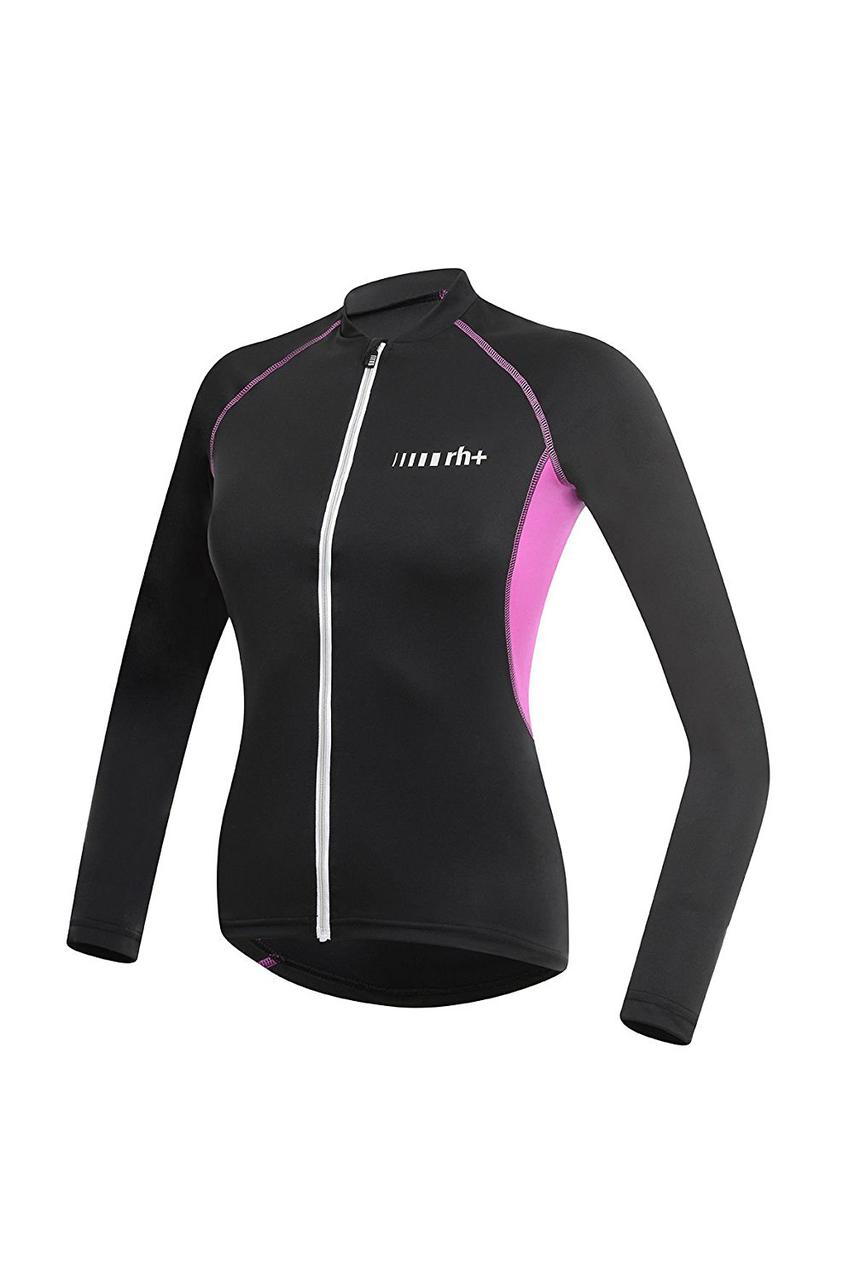 Велокофта ZeroRh spirit w ls jersey black - deep pink (MD)