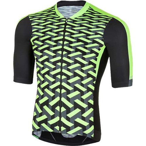 Велокофта ZeroRh vertigo jersey fluo green (MD)
