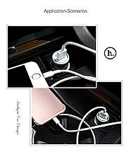 Автомобільна зарядка HOCO Z4 на 1 USB (2.1A) (3 кольори), фото 5
