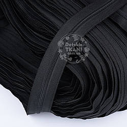 Блискавка рулонна чорного кольору, Т3 (метражем)