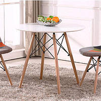 Стіл Етна сірий круглий Ø 80 см, дизайн у скандинавському стилі, фото 7