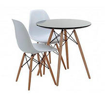 Стол обеденный Тауэр Вуд круглый черный диаметр 60 см Eames DSW Table Царапины на столешнице!, фото 2