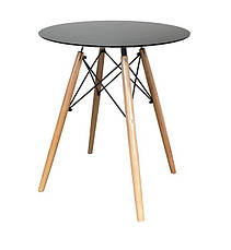 Стол обеденный Тауэр Вуд круглый черный диаметр 60 см Eames DSW Table Царапины на столешнице!, фото 2
