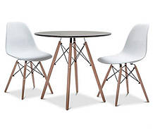 Стол обеденный Тауэр Вуд круглый черный диаметр 60 см Eames DSW Table Царапины на столешнице!, фото 3