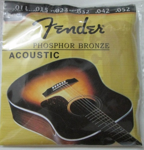 Струни для акустичної гітари Fender 60CL 11-52
