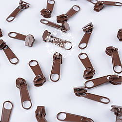 Бігунок металевий для рулонної блискавки Т3, колір коричневий